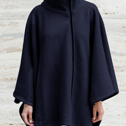 Women's Plus Size Mid-length Zipper Long-sleeved Jacket