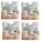 4pc European flower grey
