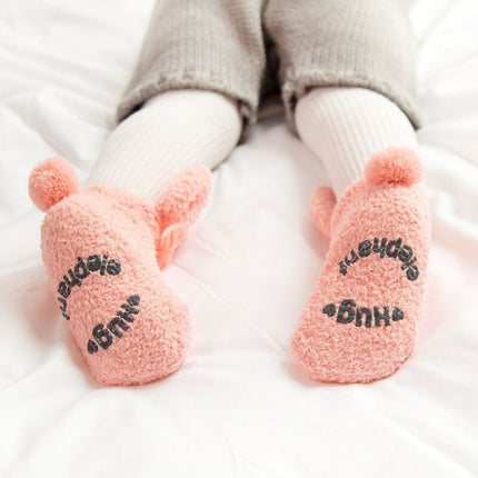 Autumn and winter coral velvet thickening plus velvet socks