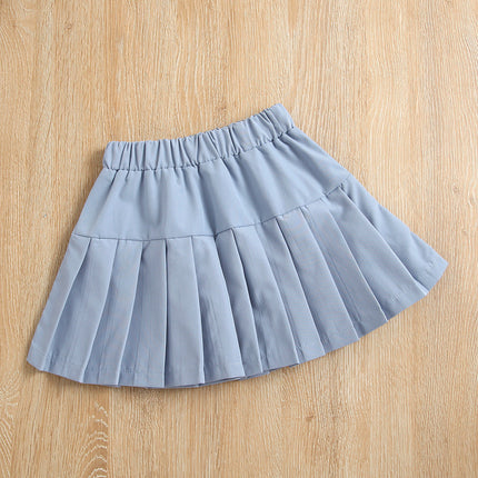 Suit Collar Long Sleeve Button Top Princess Pleated Skirt Camisole 3 Piece Set