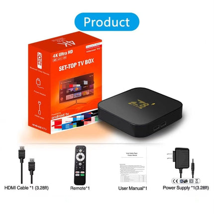 ATV Android 13 Bluetooth 5G Dual-band Wifi Network TV-set Box TV Box
