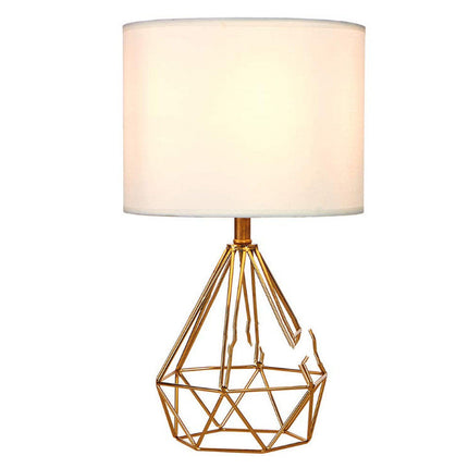 Iron Art Simple Diamond Type Table Lamp Living Room