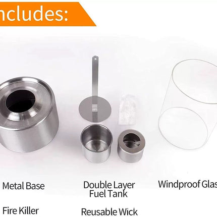 Metal Alcohol Fireplace Portable Indoor Desktop