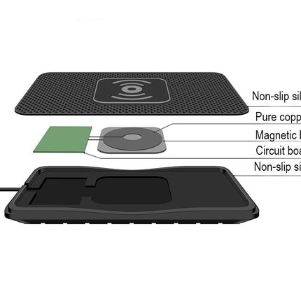 Compatible with Apple , Car anti-slip wireless charger