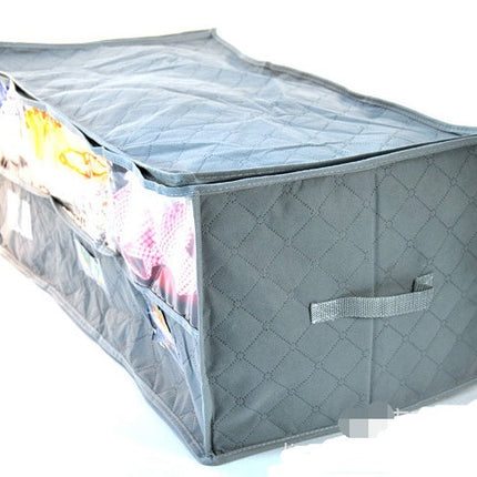 Bamboo charcoal non-woven clothes storage box