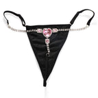 Silver Black Underpants