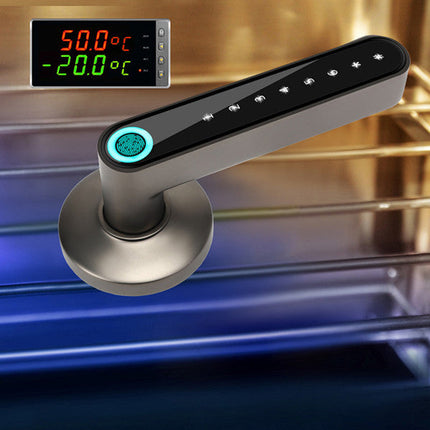 Compatible With Apple, Fingerprint Door Lock Smart Bluetooth Password Handle Lock APP Unlock Keyless Entry Works With IOS Android