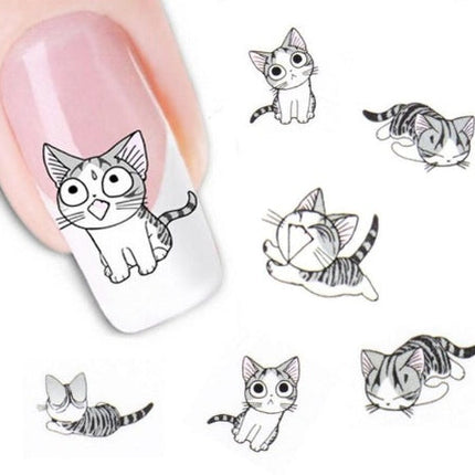 1 Sheet Cat Nail Art Sticker