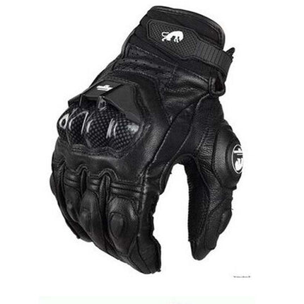 Motorcycle Locomotive Equipment Knight Carbon Fiber Leather Windproof Men and women Four Seasons Anti-fall Off-road Racing Riding Gloves