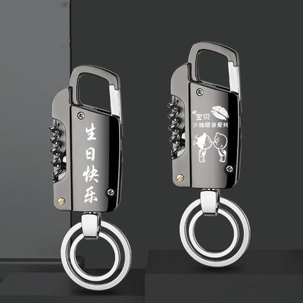 HT2101 Multi-function Key Chain Cigarette Lighter USB Charging Lighter