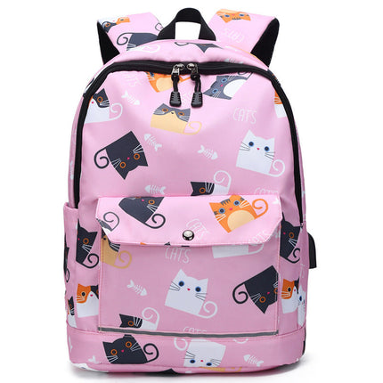 Backpack Female Backpack Computer Rechargeable Schoolbag