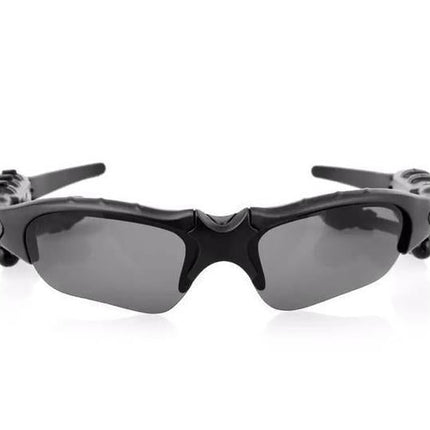 Midnight Black Titan Audio Specs | IPX4 Waterproof Smart Bluetooth 5.0 Sports Sunglasses with Wireless Mic & Open-Ear Audio
