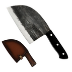Knife with leather case