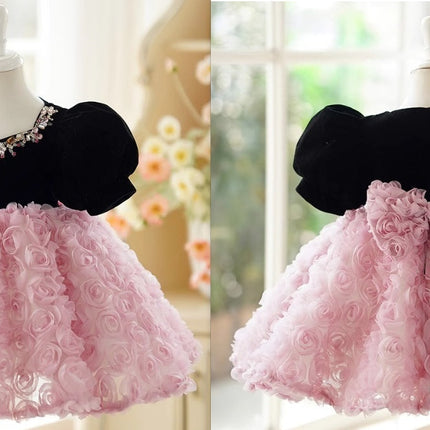 Girls French Sweet Umbrella Princess Dress Girls