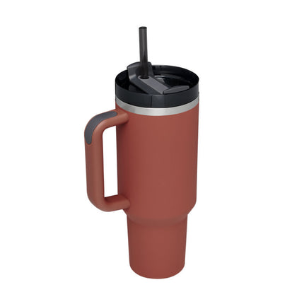 40oz Insulated Tumbler With Handle & Straw – Stainless Steel Vacuum Coffee Cup | Perfect Gift