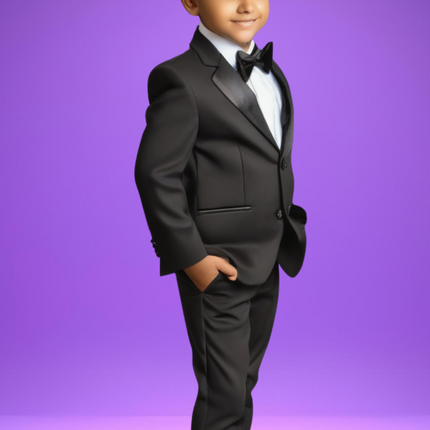 BLACK SUIT FOR Children's BOY CHURCH OR SCHOOL PICTURE