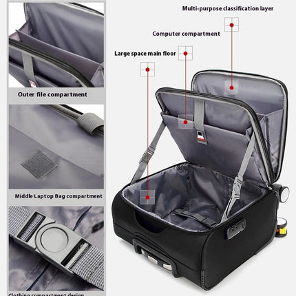 Business Luggage Men's Oxford Cloth Luggage Travel Boarding Women's Suitcase