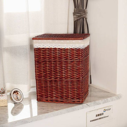 Storage Basket Rattan Large Toy With Lid