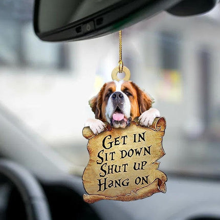 Car Pendant Sleeping Dog Angel Home Decor Acrylic Showcase Hanging Ornaments For Doors