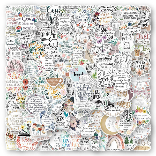 Cross-border Bible Graffiti Notebook Luggage Scooter Waterproof Stickers