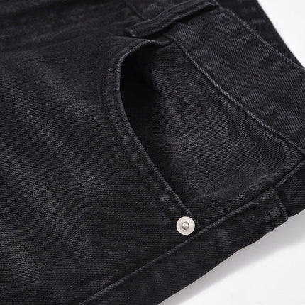 Men's Washed Old Torn Jeans
