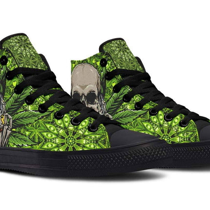 Printed Couple High Top Canvas Shoes