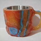 Volcano Red / 10cm High / Flat mouthed inner liner