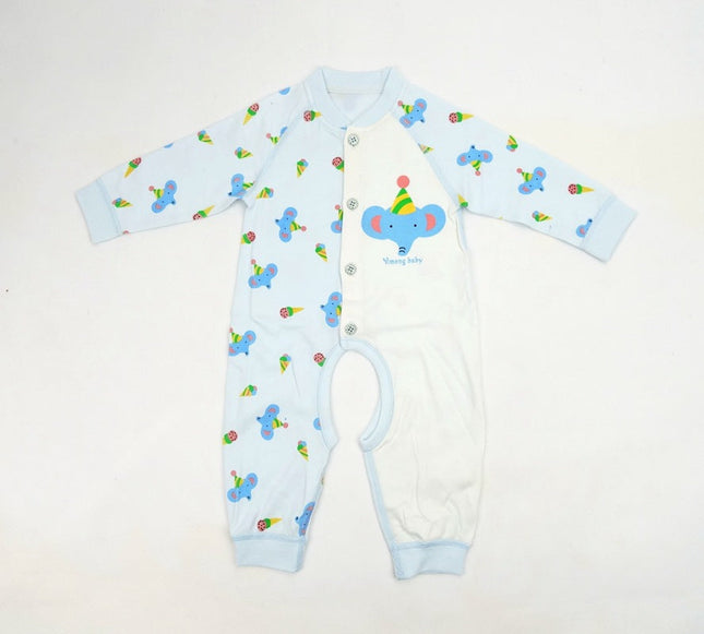 Children's Animal Long Sleeve Cut One-piece Romper