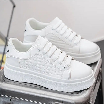 Trendy Platform White Shoes Casual Sports Men