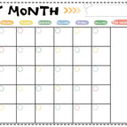 Monthly calendar