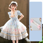 Blue skirt headdress / 110cm