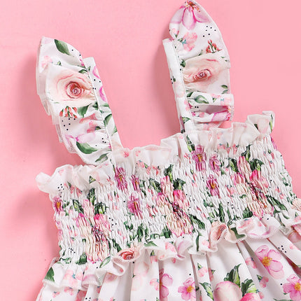 New European And American Baby Girl's Broken Lace Suspender Dress
