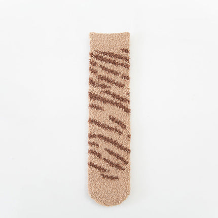 Coral Velvet Warm Sleeping Towel Socks