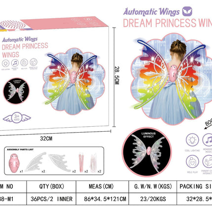 Halloween Witch Demon Black Angel Wings Educational Toy