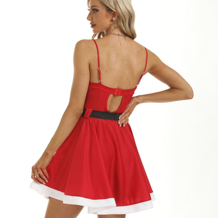 Women's Fashion Red Christmas Dress