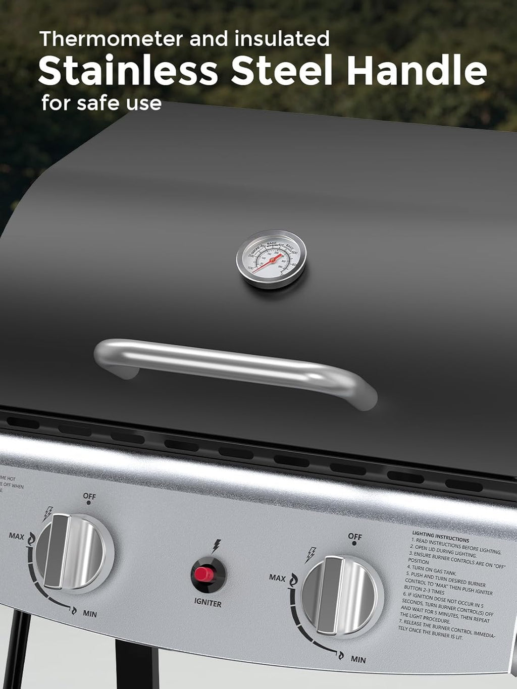 3 & 4-Burner Propane Gas Grills with Side Burners, for Outdoor Cooking, BBQ, Patio, Camping