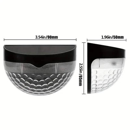 4-Pack: Solar Fence Lights Solar Deck Lights