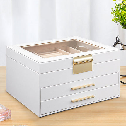 Drawer Type Jewelry  Large Capacity Storage Box Ring