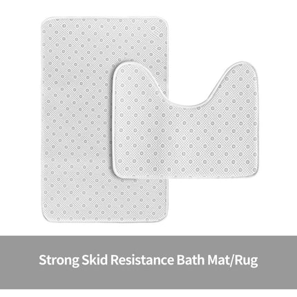 Create Your Own 24x16in Flannel Anti-Slip Floor Mats Two Piece Set
