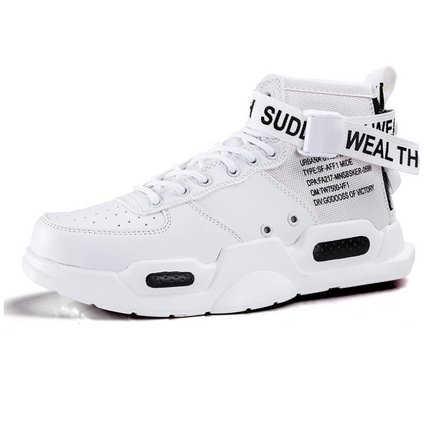New spring and autumn couples tide high shoes Korean version of the wild sports shoes women hip-hop thick bottom shoes men