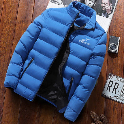 Winter stars jacket men's fashion stand collar