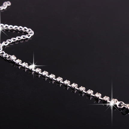 Hao Yue jewelry set, foreign trade explosion jewelry, bridal jewelry four sets, wedding match crystal jewelry set