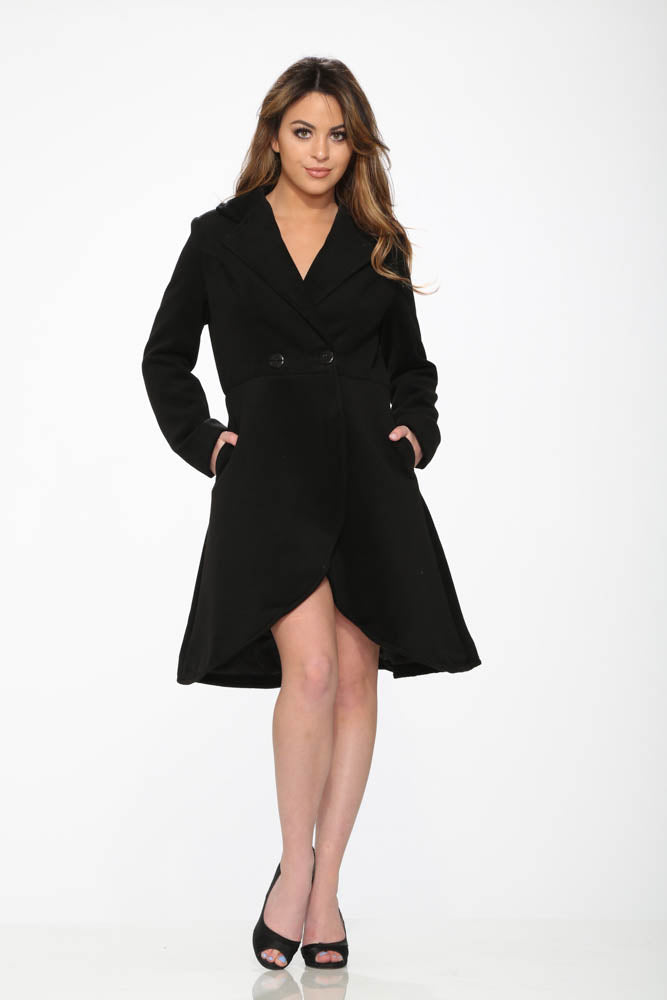 B4124 Katherine Coat in Black