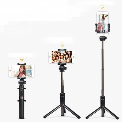 Compatible with Apple, Mobile phone selfie stick Bluetooth tripod selfie stick bracket Bluetooth with remote control aluminum alloy telescopic rod selfie stick