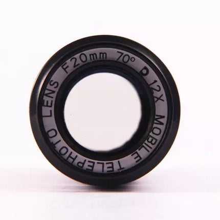 Compatible with Apple , Apple Samsung mobile zoom lens clip universal 70 degree 12 times wide angle high definition green film optical glass lens