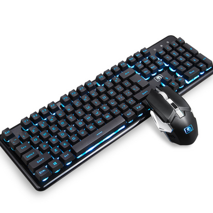 Wireless charging light gaming keyboard and mouse set mechanical feel