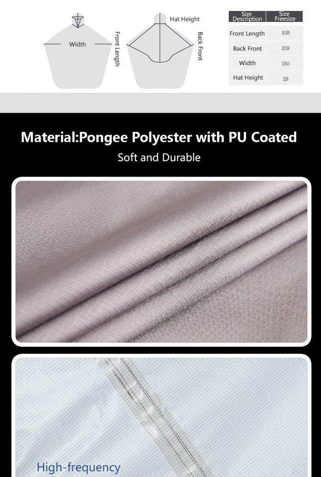 Multifunctional riding raincoat