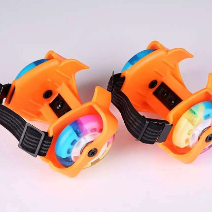 Children's hot wheels walking shoes shine roller skates