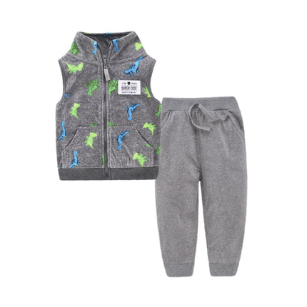 Children's vest two-piece baby cardigan vest set