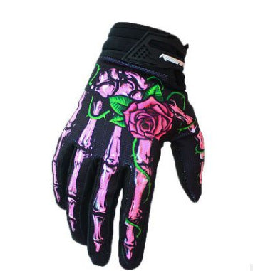 Motorcycle riding gloves Bicycle long finger gloves outdoor sports autumn and winter models Ghost claws all refers to sports outdoor
